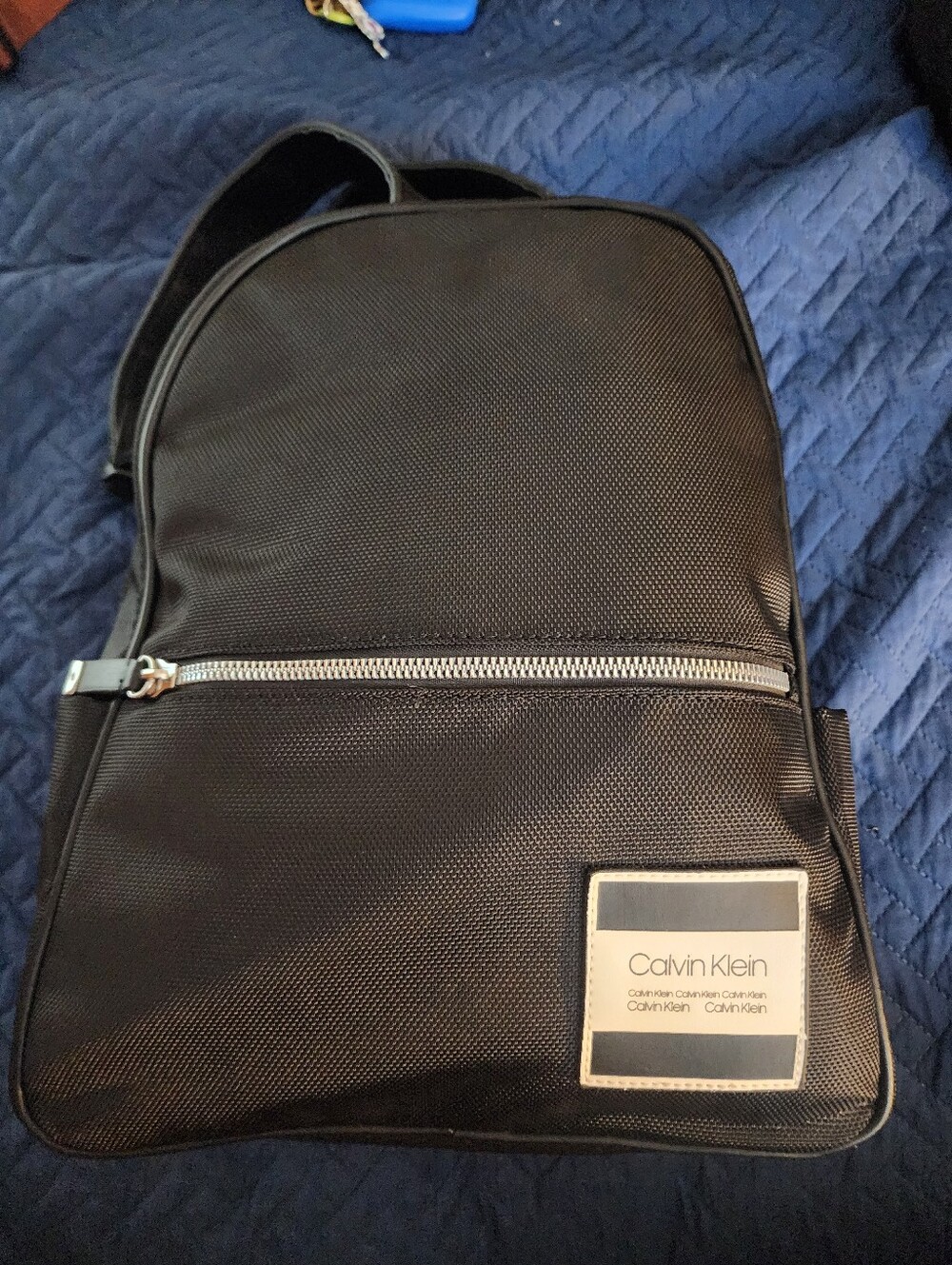 Calvin Klein Black Women Backpack with Front Zip